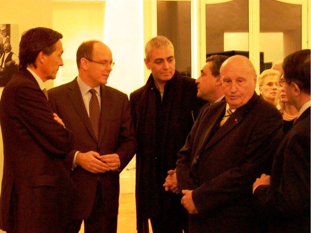 Xavier Beck, Maire de Cap d'Ail reçoit SAS le Prince Albert II de Monaco - Photo (c) L. Mattera