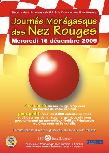 ANNOUNCE « LA JOURNEE MONEGASQUE DES NEZ ROUGES », ANNOUNCE « LA JOURNEE MONEGASQUE DES NEZ ROUGES »,