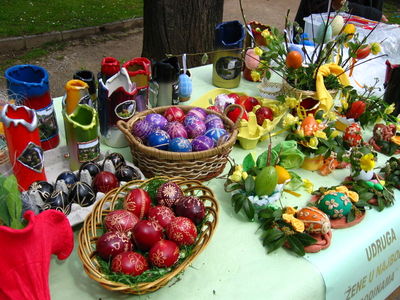 Oeufs de Pâques en Croatie. Image du domaine public Oeufs de Pâques en Croatie. Image du domaine public