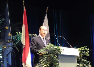 Le Prince Albert II de Monaco lors de la séance inaugurale. Photo (c) CAP 3D Le Prince Albert II de Monaco lors de la séance inaugurale. Photo (c) CAP 3D