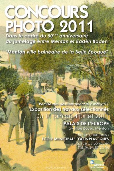 Affiche du concours photo Belle Epoque Affiche du concours photo Belle Epoque