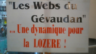 Les webs du Gévaudan s'affichent à Ruralitic (c) Jean-Louis Courleux Les webs du Gévaudan s'affichent à Ruralitic (c) Jean-Louis Courleux