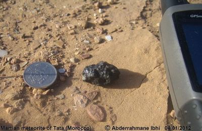 Chute d’une météorite martienne au Maroc Chute d’une météorite martienne au Maroc