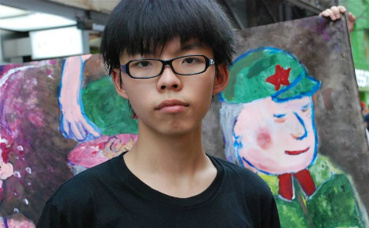 Joshua Wong. Photo (c) VOA Joshua Wong. Photo (c) VOA