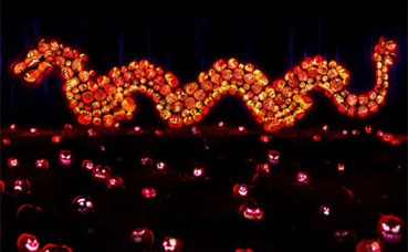Dragon en citrouilles. Photo (c) Rise of the Jack O'Lanterns Dragon en citrouilles. Photo (c) Rise of the Jack O'Lanterns