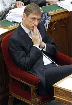 Ferenc Gyurcsany, Premier ministre dans la tourmente financière Photo (c) DR