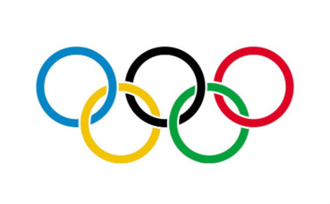 Drapeau olympique. Image du domaine public.