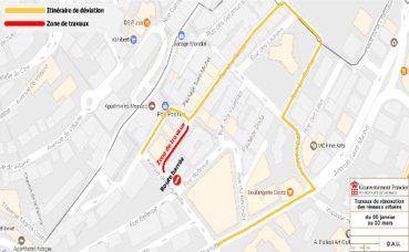 La phase 1 des travaux (c) DR. Cliquez ici pour consulter la carte interactive des chantiers en Principauté La phase 1 des travaux (c) DR. Cliquez ici pour consulter la carte interactive des chantiers en Principauté