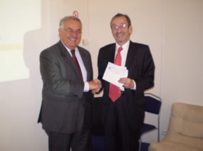 Robert Fabre, Président de la Compagnie Fruitière et Jacques Hintzy, Président de l’Unicef France. Photo DR