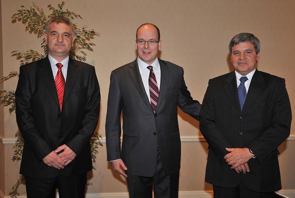 Vasil Kirov, SAS le Prince Albert II, Antonio Gustavo Rodrígues - Photo (c) Charly Gallo CDP