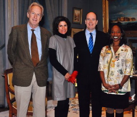Mike Powers, Sylvie Maurin Powers, SAS le Prince Albert II, Angela Van Wright
