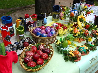 Oeufs de Pâques en Croatie. Image du domaine public