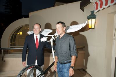 Monaco Eco Art Parade et Lance Armstrong lancent le Tour de France