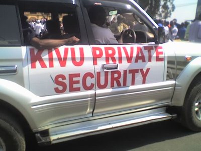 Gardiennage privé face à la montée de la criminalité à Bukavu.