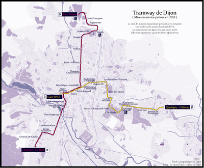 DIJON : Le lauréat du marché du Tramway de Dijon et Brest... est l'industriel ALSTOM