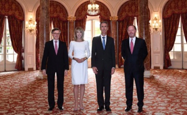 Gilles Tonnelli avec les ambassadeurs.  Photo courtoisie (c) Manuel Vitali / DC