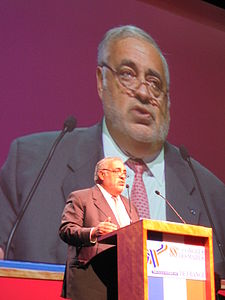 Philippe Séguin, président de la Cour des Comptes, au 88ème Congrès des Maires de France en 2005. Photo (c) Olivier Sourd