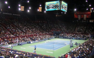 Finale Nadal - Wawrinka en 2007 à Paris-Bercy. Photo (c) Patrice