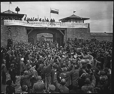 Libération du camp à Mathausen. Archives USA