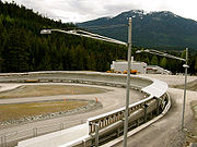La piste de luge et de bobsleigh de Whistler avant les J.O. Photo (c) Uncleweed