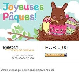 Cliquez ici pour envoyer par mail ou imprimer un chèque cadeau ou une carte cadeau Amazon personnalisable de suite Cliquez ici pour envoyer par mail ou imprimer un chèque cadeau ou une carte cadeau Amazon personnalisable de suite