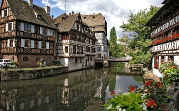 La Petite France à Strasbourg. Image libre de droits.