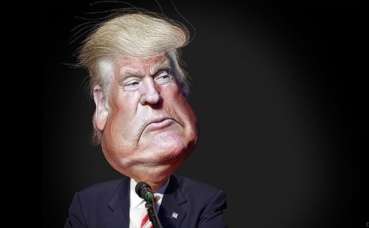 Caricature de Donald Trump (c) DonkeyHotey Caricature de Donald Trump (c) DonkeyHotey