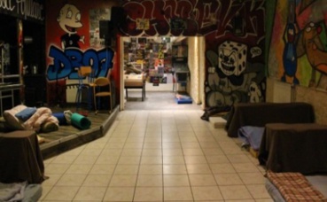 Hébergement provisoire. Photo (c) Anaïs Mariotti Hébergement provisoire. Photo (c) Anaïs Mariotti