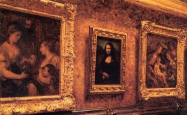 "Mona Lisa au Louvre", par Louis Béroud (1911). Image du domaine public.