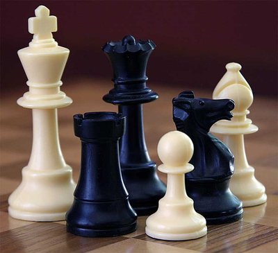 Pièces d'échecs photographiées par Alan Light