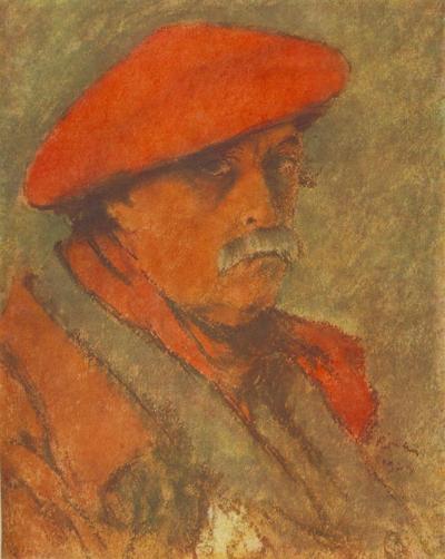 Autoportrait au béret rouge de József Rippl-Rónai