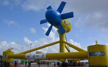 Démonstrateur hydrolienne Sabella D10 à Brest. Photo (c) G. Mannaerts Démonstrateur hydrolienne Sabella D10 à Brest. Photo (c) G. Mannaerts