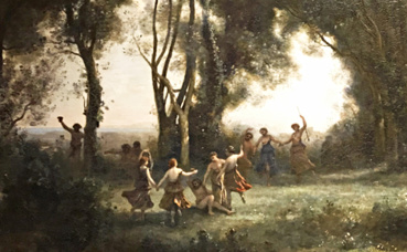 Corot, Une matinée: la danse des nymphes. Photo (c) Charlotte Service-Longépé Corot, Une matinée: la danse des nymphes. Photo (c) Charlotte Service-Longépé