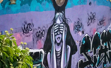 Street Art au Fort de à la Turbie. Photo (c) Charlotte Service-Longépé Street Art au Fort de à la Turbie. Photo (c) Charlotte Service-Longépé