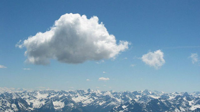 IMAGE DU JOUR: Nuage sur les Alpes de Lechtal