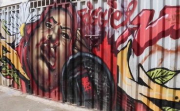 Graffiti au quartier Rivieira de Casablanca. Photo (c) Malika El Kettani
