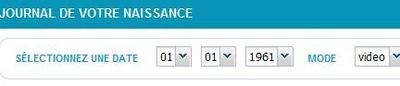 Le journal audio ou vidéo de votre jour de naissance à l'INA Le journal audio ou vidéo de votre jour de naissance à l'INA
