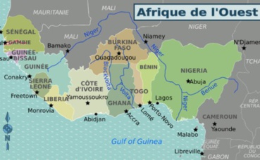 Carte d'Afrique de l'Ouest (c) Peter Fitzgerald Carte d'Afrique de l'Ouest (c) Peter Fitzgerald
