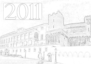 Illustration par notre équipe. Cliquez sur l'image pour lire les voeux du Prince Albert II.