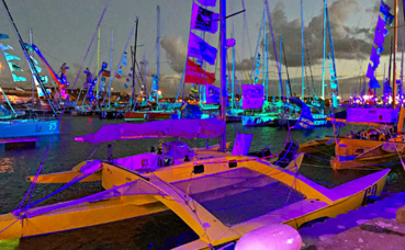 Trimaran vainqueur en 1978. Photo (c) CS-L Trimaran vainqueur en 1978. Photo (c) CS-L