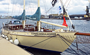 La goélette Ahoy construite d'après des plans anciens. Photo (c) CS-L La goélette Ahoy construite d'après des plans anciens. Photo (c) CS-L