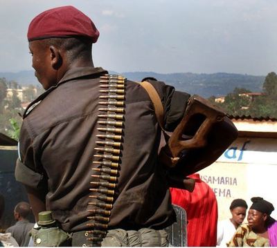 Garde du corps de Madame Kabila à Bukavu (c) Bruno L'Hoste