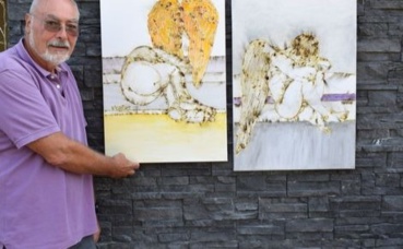 Vicario, un artiste qui joue avec le feu. Photo (c) Cindy Giraud.