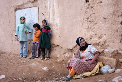 Une famille marocaine vivant à la campagne. Photo (c) Thomas Young
