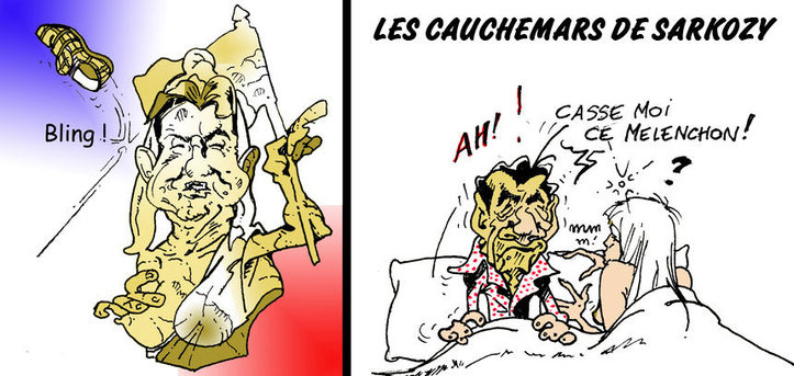 DESSIN DE PRESSE: Les cauchemars de Sarkozy
