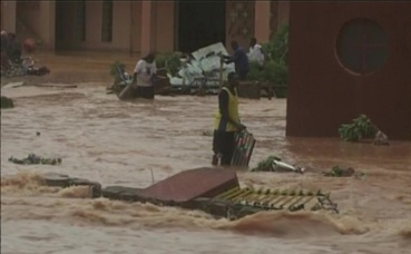 Inondation à Ouagadougou. Photo (c) P. Ilboudo