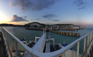 Arrivée en ferry au port de Douvres. Photo (c) Marie Colombier