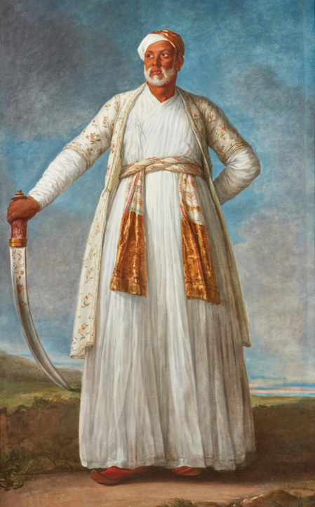 Mohammed Dervich Khan venait solliciter l’aide de Louis XVI dans la guerre contre l'Angleterre qui lui fut refusée (c) google image