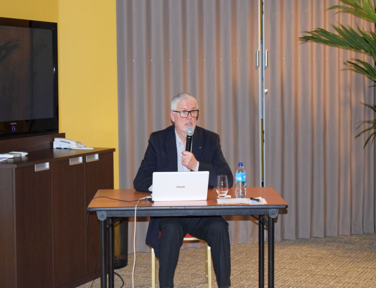 Rémi Loyer, ici lors de la présentation des avancées du projet, fin janvier. (c) Cindy Giraud. Rémi Loyer, ici lors de la présentation des avancées du projet, fin janvier. (c) Cindy Giraud.