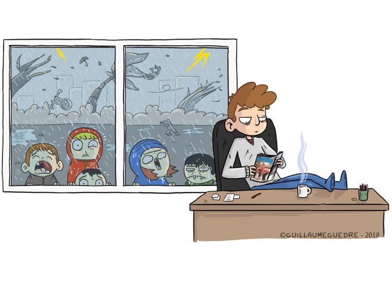 "Il fait froid", illustration de Guillaume Guedre "Il fait froid", illustration de Guillaume Guedre